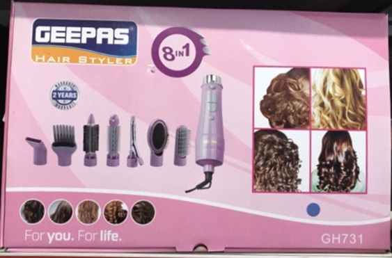 Geepas 8 in 1 GH-731 Hair Styler - Jewel Station KW
